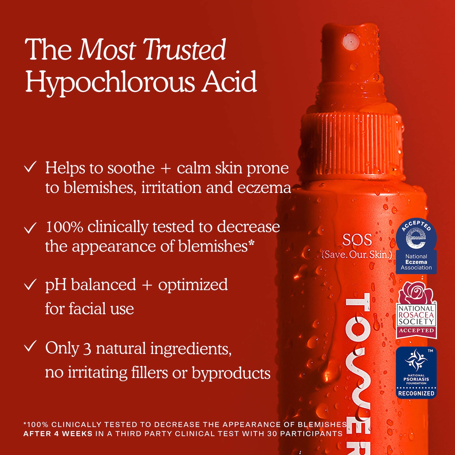 SOS Daily Hypochlorous Acid Spray for Breakouts & Redness