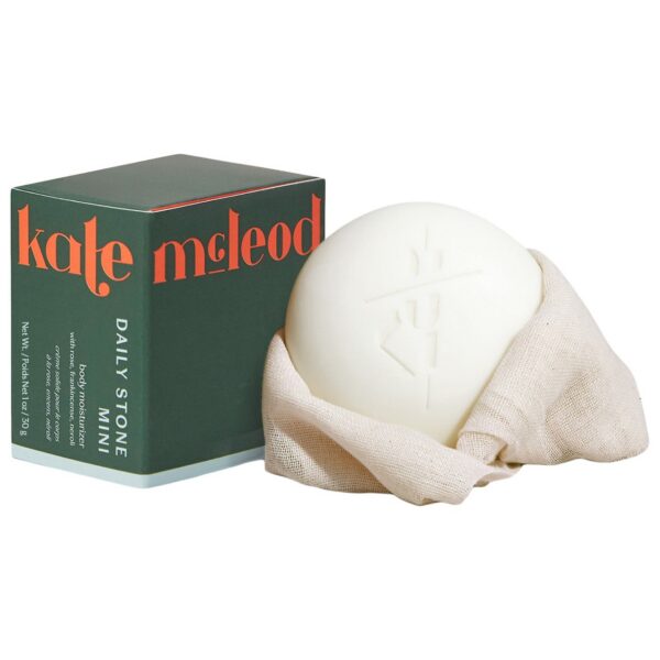 Kate McLeod – The Mini Body Stone – Deep Moisturizing Cocoa Butter Lotion Bar for Dry Skin Treatment