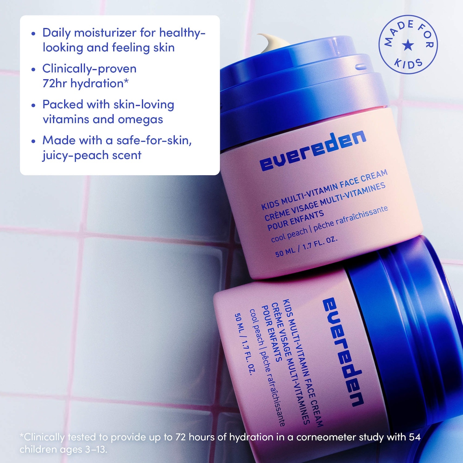 Evereden - Kids & Teen Multi-Vitamin Face Cream with Vitamin E, B3, B5 (Niacinamide) & Squalane - Image 5