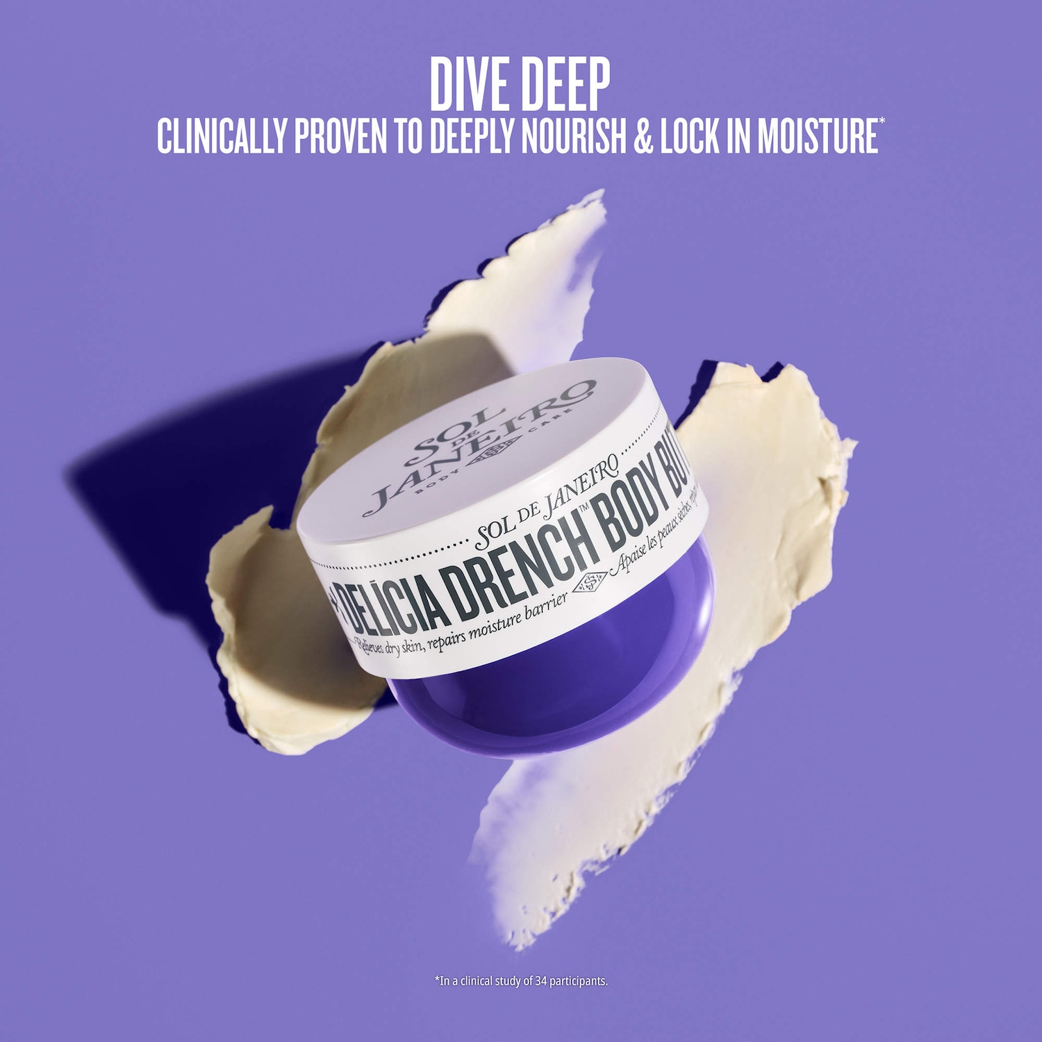 Sol de Janeiro – Mini Delícia Drench™ Deeply Moisturizing Body Butter for Dry Skin