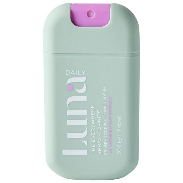 Luna Daily – The Mini Everywhere Spray-To-Wipe – With Prebiotics + Vitamins C&E, for Sensitive Skin