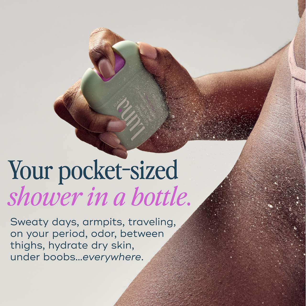 Luna Daily - The Mini Everywhere Spray-To-Wipe - With Prebiotics + Vitamins C&E, for Sensitive Skin - Image 2