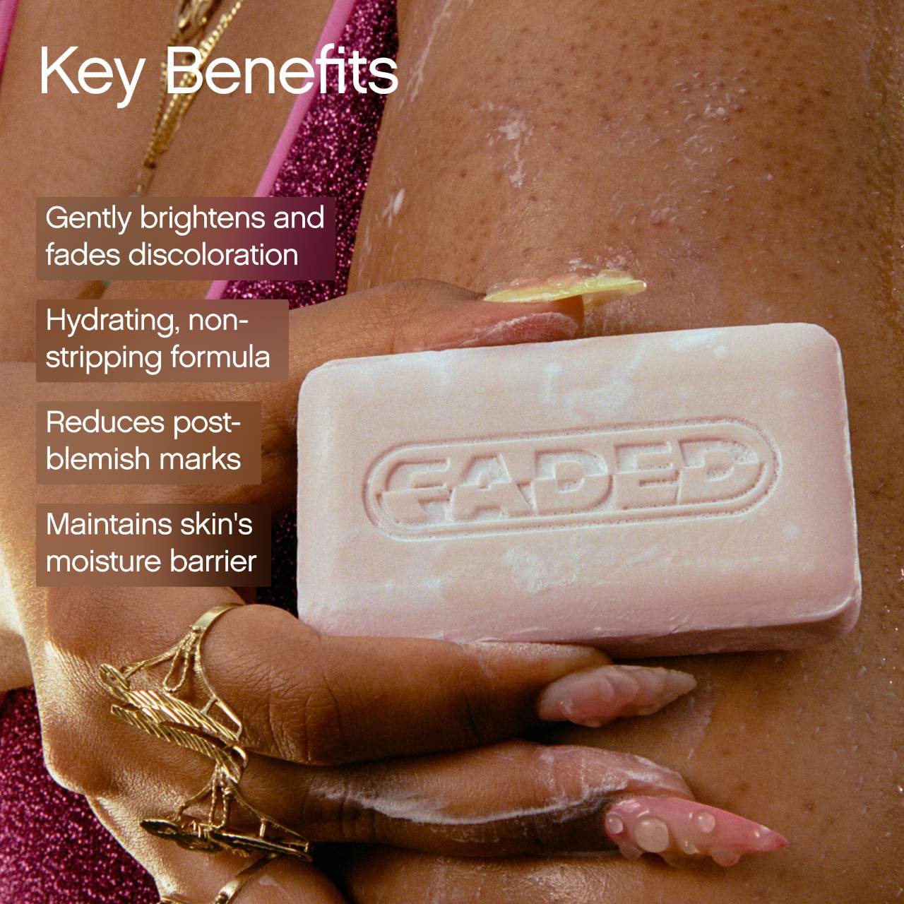 Topicals – Faded Brightening & Cleansing Body Bar for Uneven Skin Tone (2 Pack)