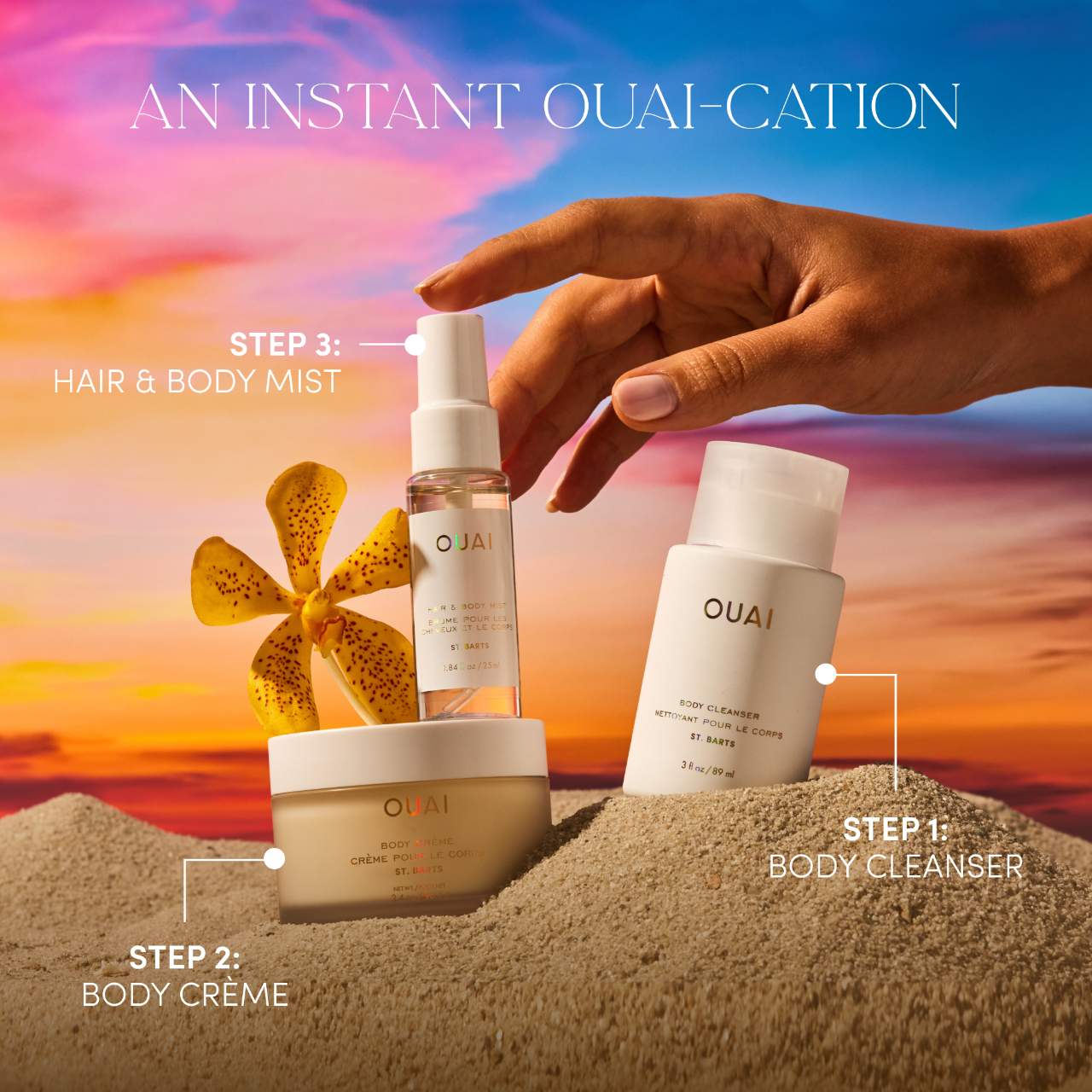 OUAI – Mini St. Bart’s Body Set