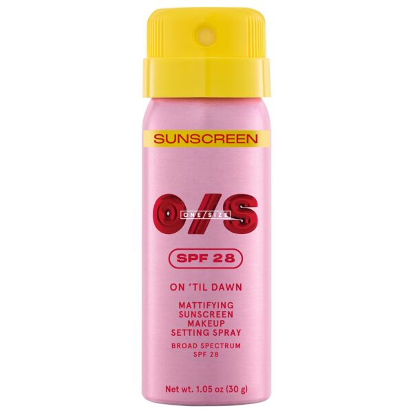 ONE/SIZE by Patrick Starrr – Mini On ‘Til Dawn Mattifying Sunscreen Makeup Setting Spray SPF 28