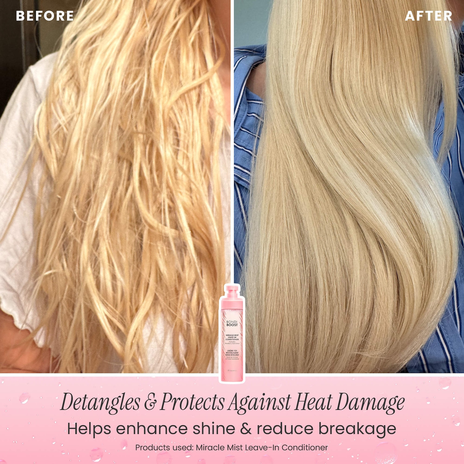 BondiBoost - Strawberry Gum Miracle Mist Leave-In Conditioner & Heat Protectant - Image 2