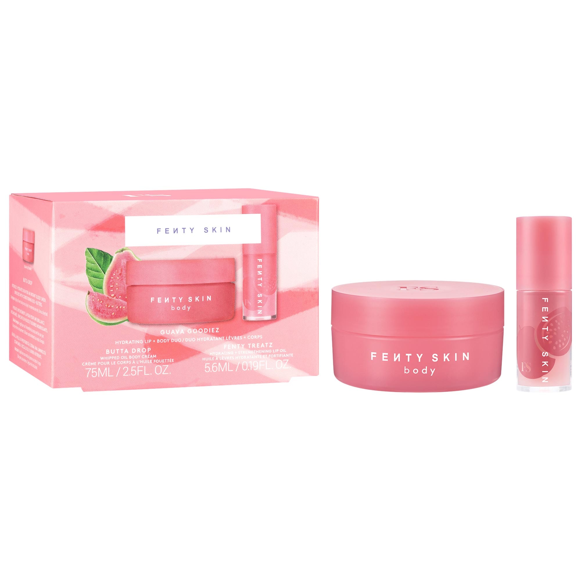 Fenty Beauty by Rihanna – Guava Goodiez – Guava Lip + Mini Butta Drop Set