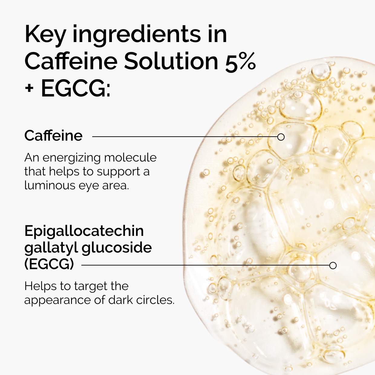 Caffeine Solution 5% + EGCG Depuffing Eye Serum for Dark Circles - Image 2