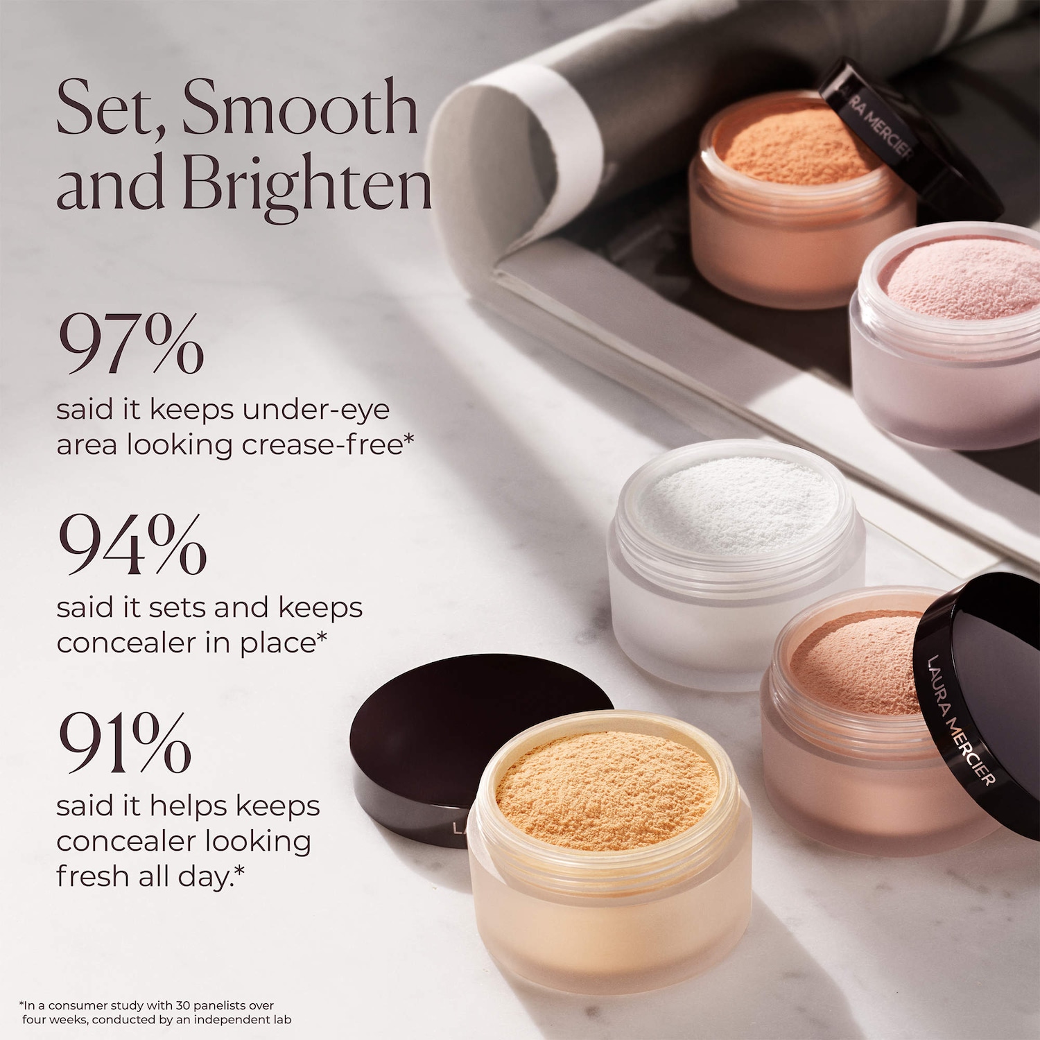 Laura Mercier - Secret Brightening Color Correcting Longwear Under Eye Setting Powder - Image 5