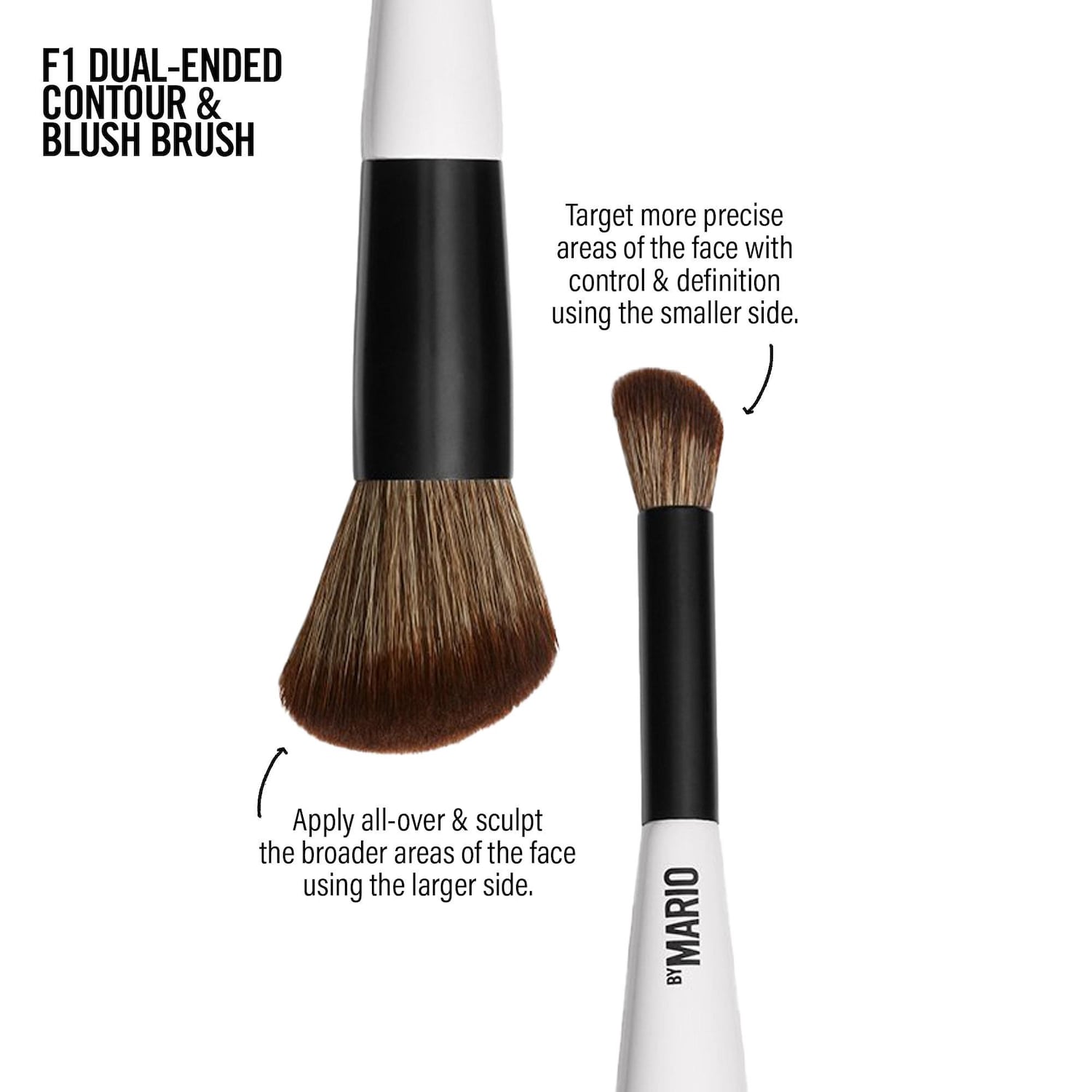 MAKEUP BY MARIO – F1 Dual-Ended Contour and Blush Brush 