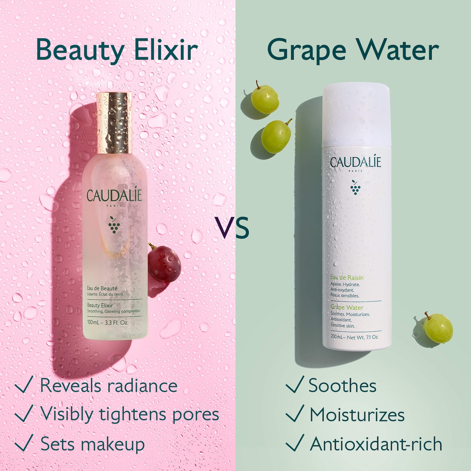Caudalie - Mini Beauty Elixir Prep, Set, Glow Face Mist - Image 5