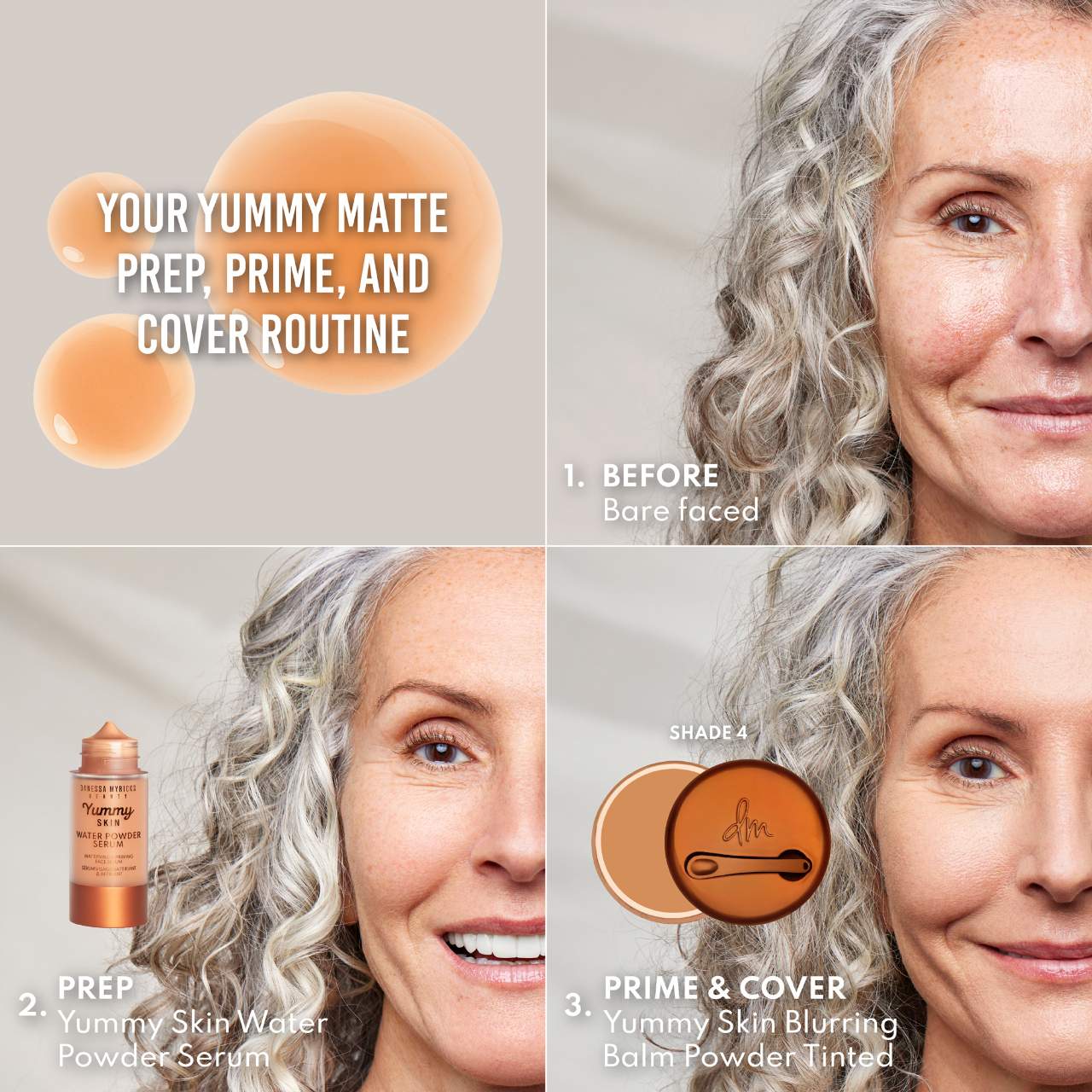 Danessa Myricks Beauty - Yummy Skin Mattifying Water Powder Serum with Niacinamide and Hyaluronic Acid - Image 3