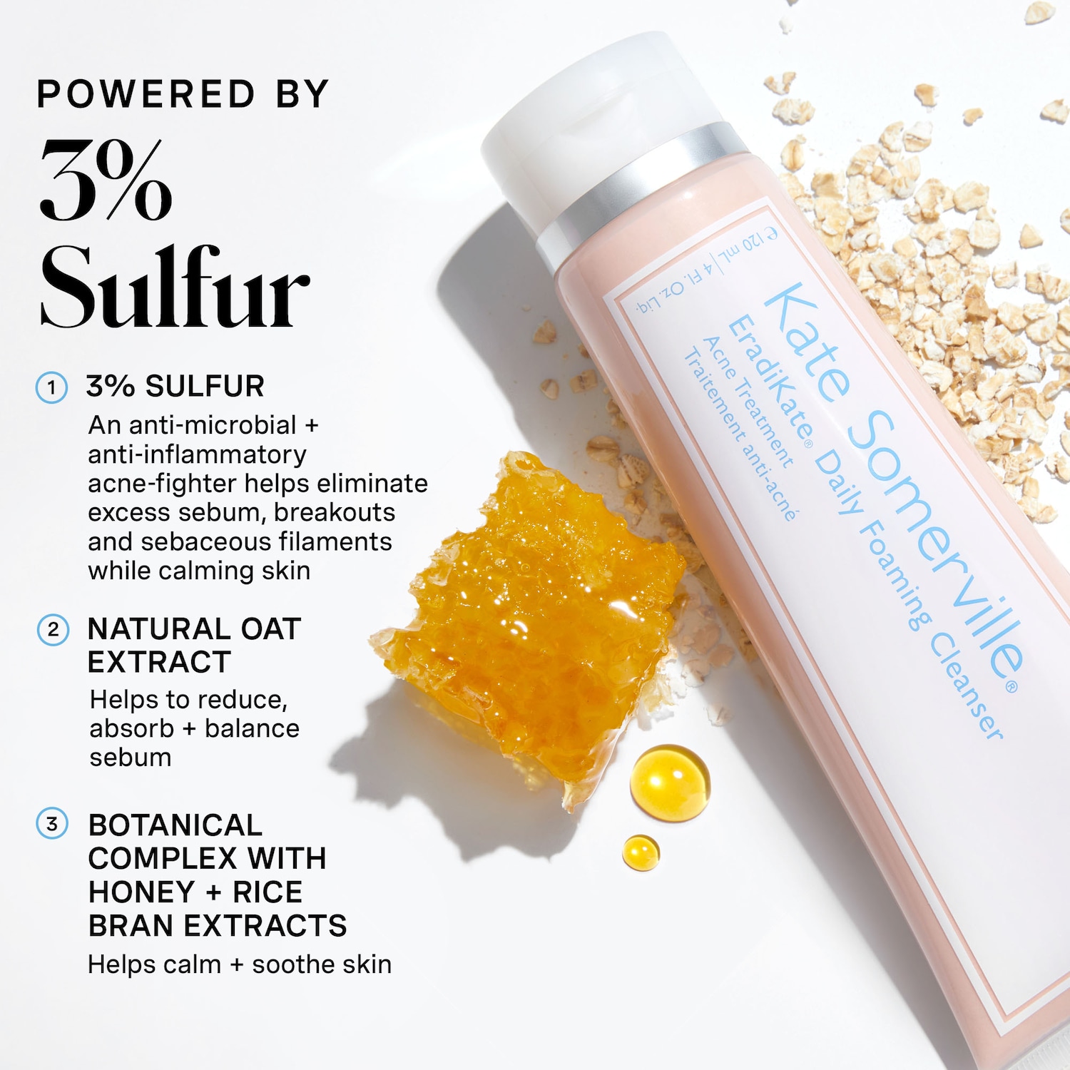 Kate Somerville - Mini EradiKate™ Daily Cleanser with Sulfur Acne Treatment - Image 3