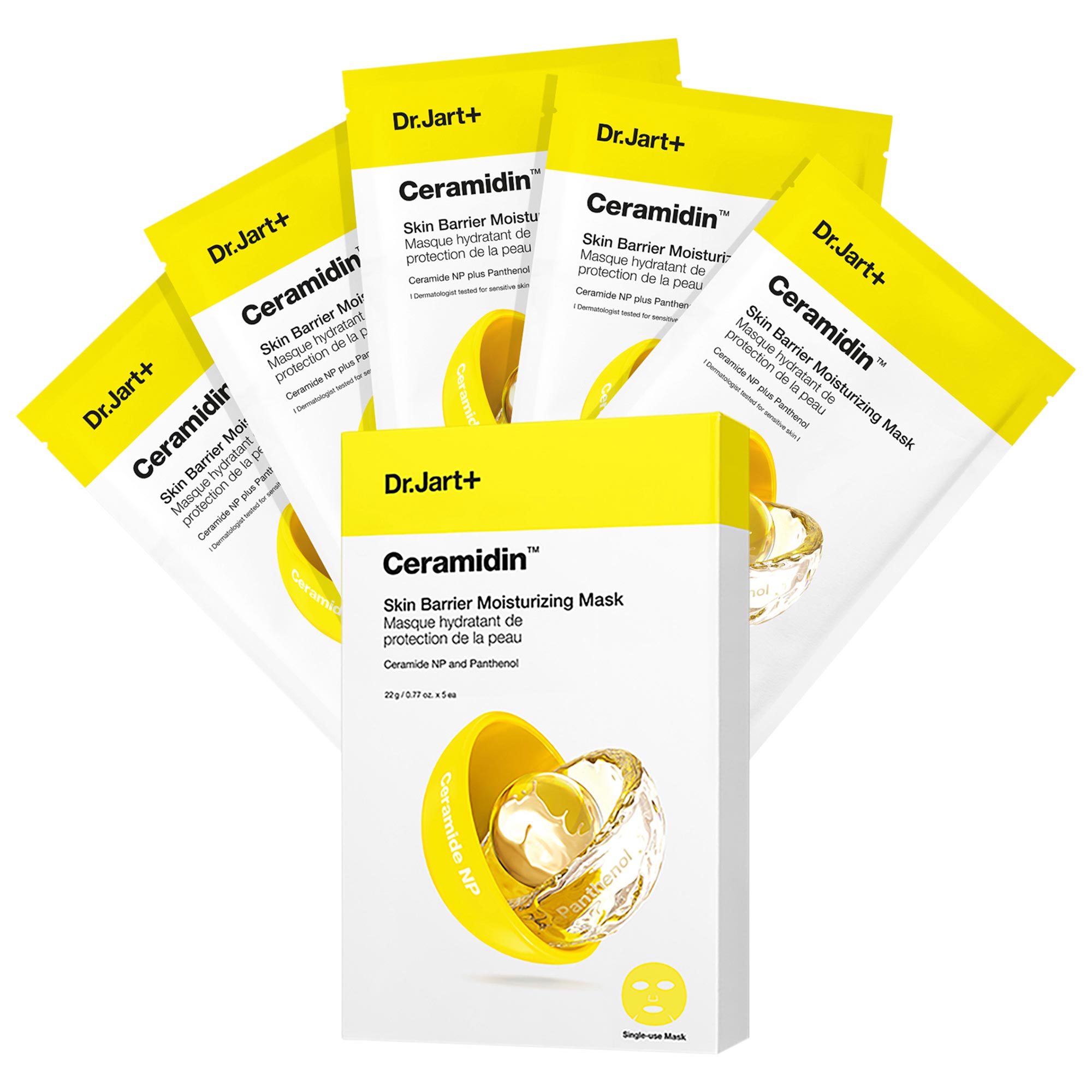 Dr. Jart+ - Ceramidin™ Skin Barrier Moisturizing Face Mask 5-Pack Value Set
