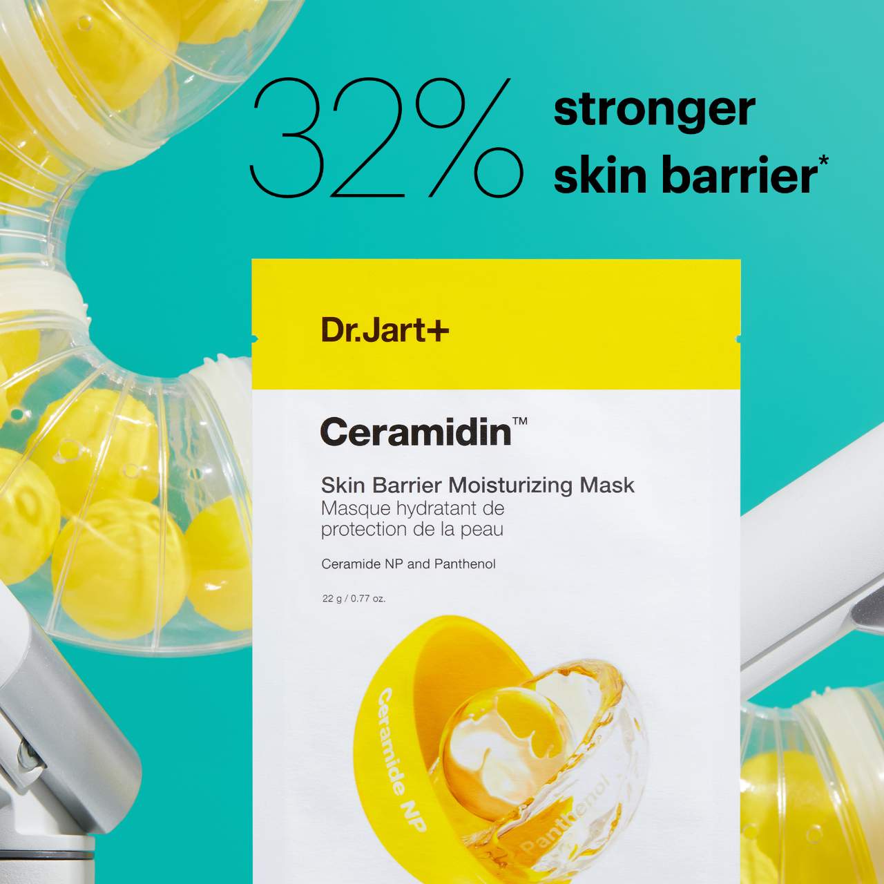 Dr. Jart+ - Ceramidin™ Skin Barrier Moisturizing Face Mask 5-Pack Value Set - Image 4