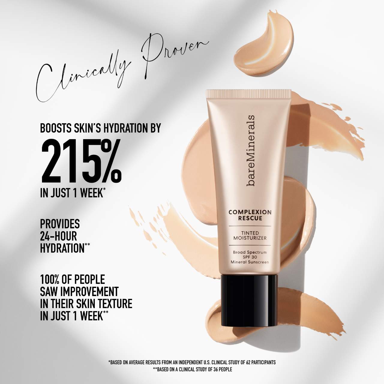 bareMinerals - COMPLEXION RESCUE Tinted Moisturizer with Hyaluronic Acid and Mineral SPF 30 - Image 4