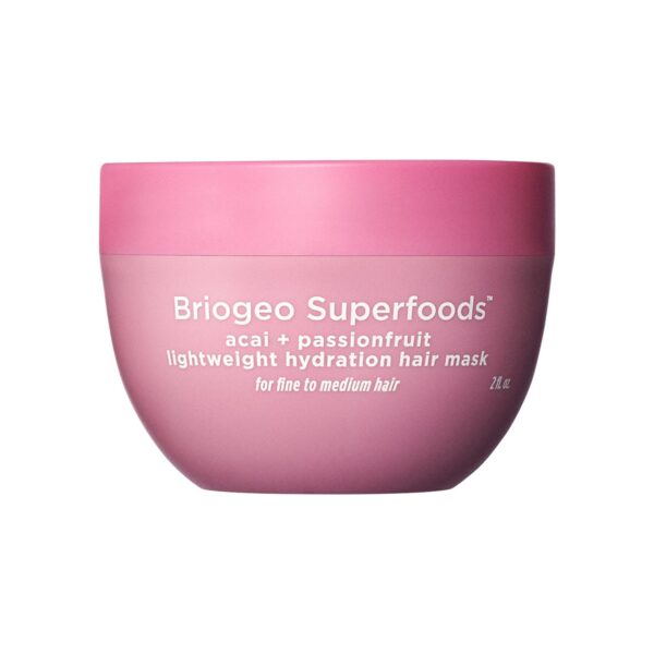 Briogeo – Mini Superfoods™ Acai + Passionfruit Lightweight, Hydrating Hair Mask for Fine Hair