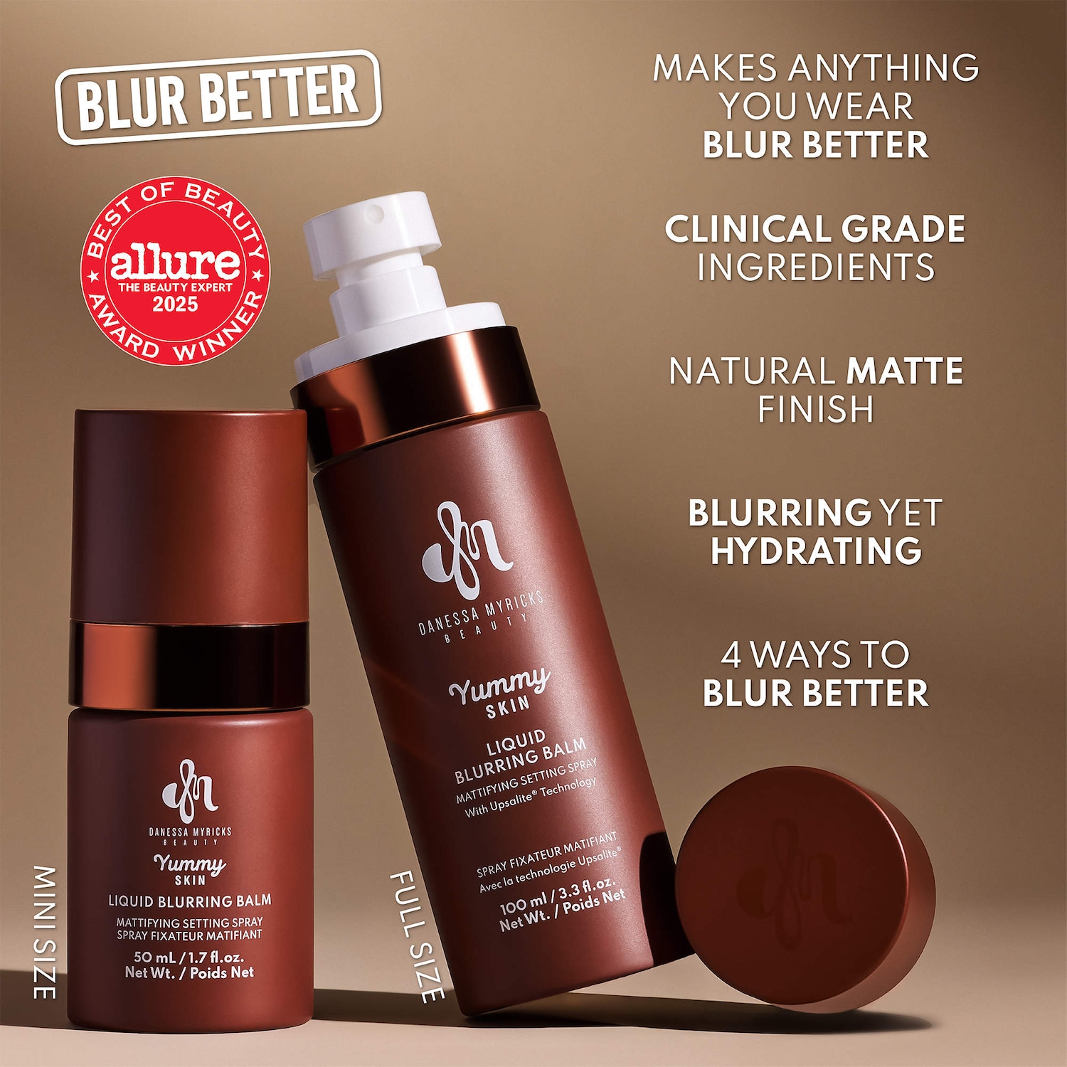Danessa Myricks Beauty - Mini Yummy Skin Liquid Blurring Balm Mattifying Setting Spray - Image 4