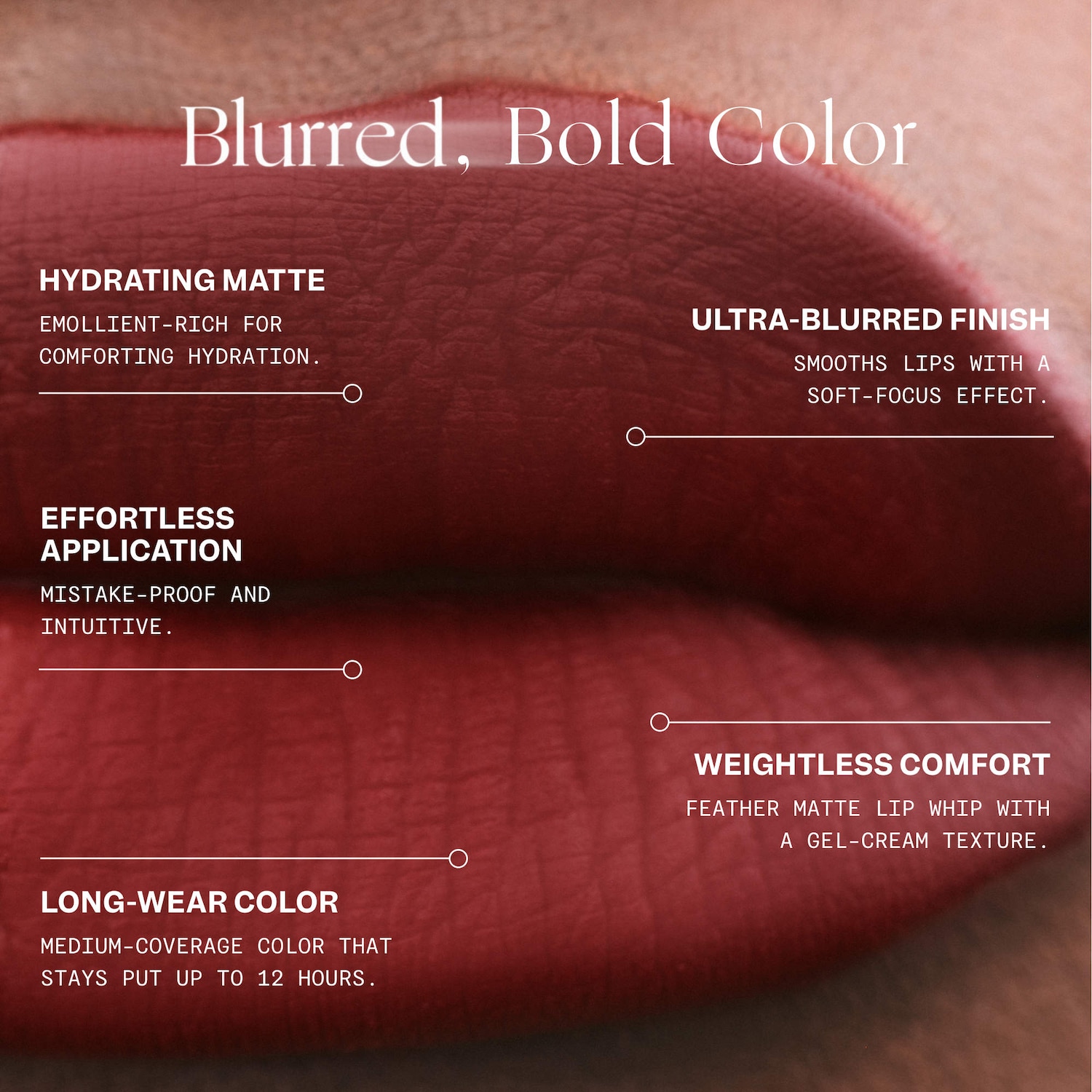 VIOLETTE_FR - PLUME LIP Moisturizing Feather Matte Lip Whip - Image 4