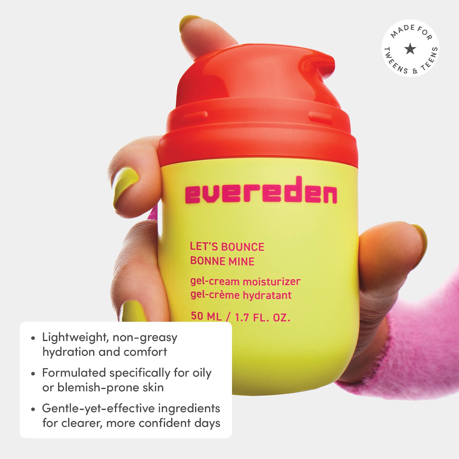 Evereden - Teen Oil-Free Gel-Cream Moisturizer for Blemish-Prone Skin - Image 4