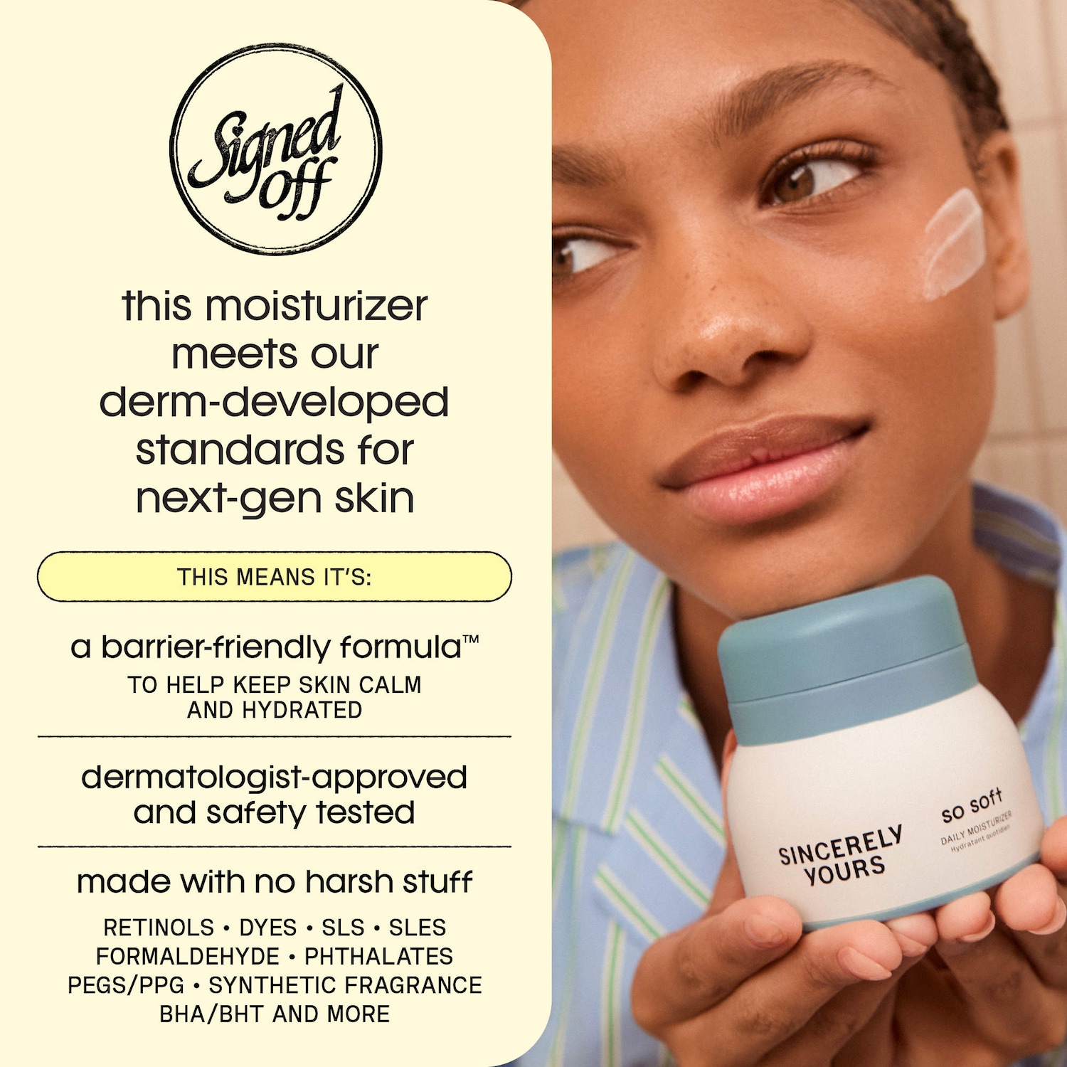 Sincerely Yours - So Soft Daily Barrier Strengthening Lightweight Moisturizer with Hyaluronic Acid, Ceramides and Niacinamide - Image 3