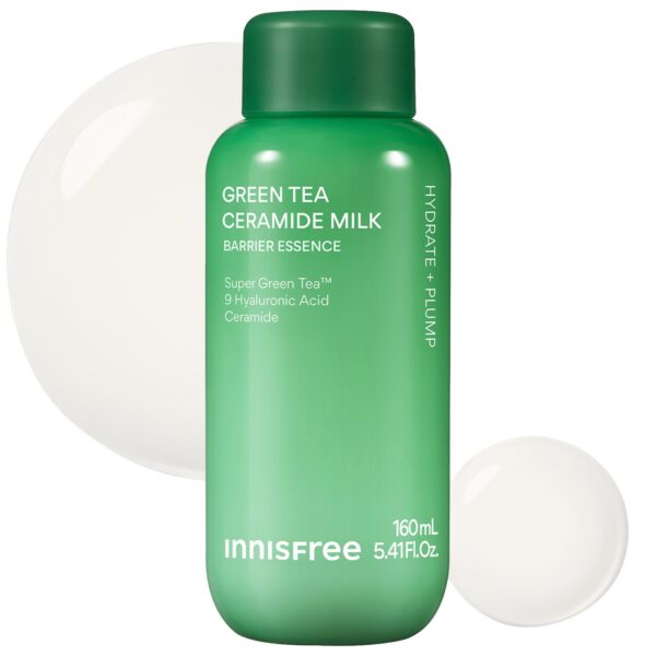 innisfree – Green Tea Ceramide Refillable Korean Milk Toner for Hydration & Barrier Repair