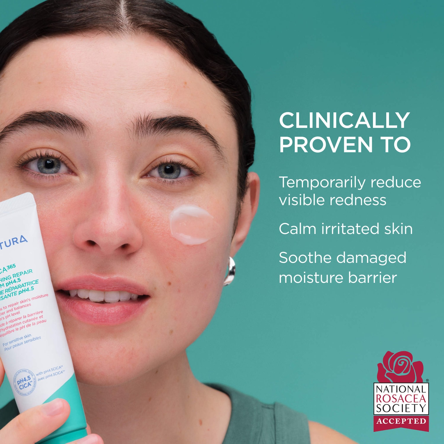 AESTURA - A-CICA365 Soothing Repair Gel Cream Moisturizer pH4.5 with Centella Asiatica + Panthenol for Redness - Image 1