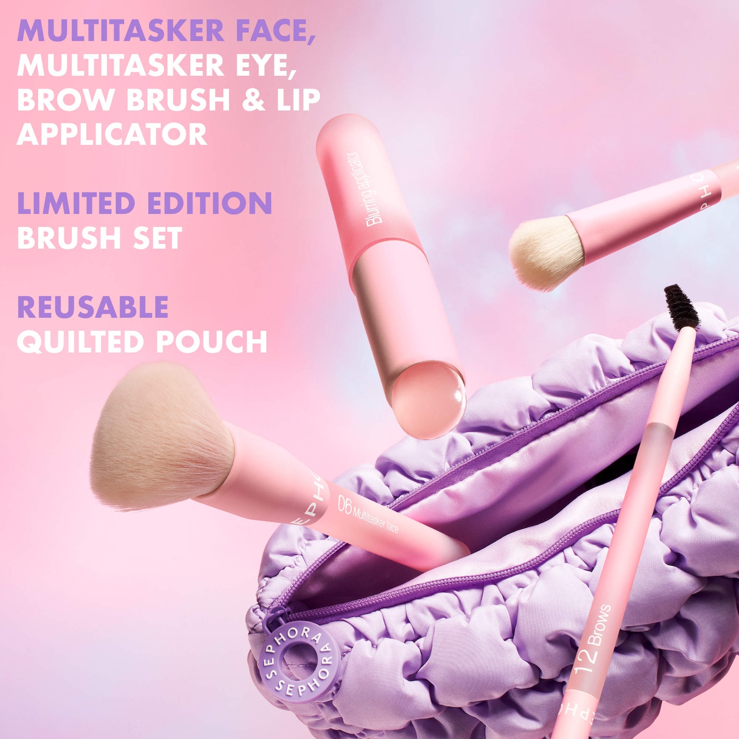 SEPHORA COLLECTION - Pillow Dream Face and Eye Brush Set - Image 2
