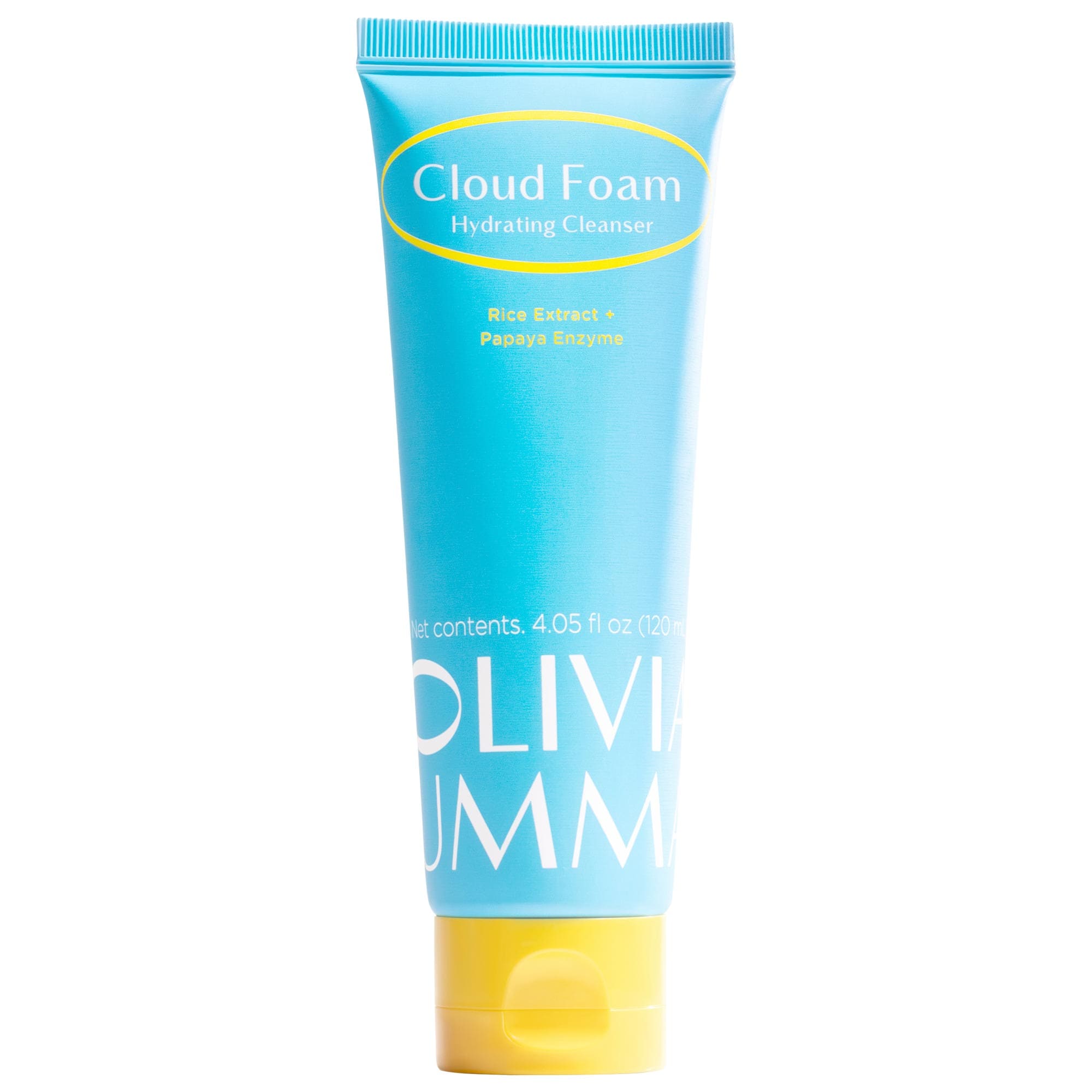 OLIVIAUMMA – Cloud Foam Brightening and Hydrating Face Cleanser with Rice Bran and Apricot Seed Powder