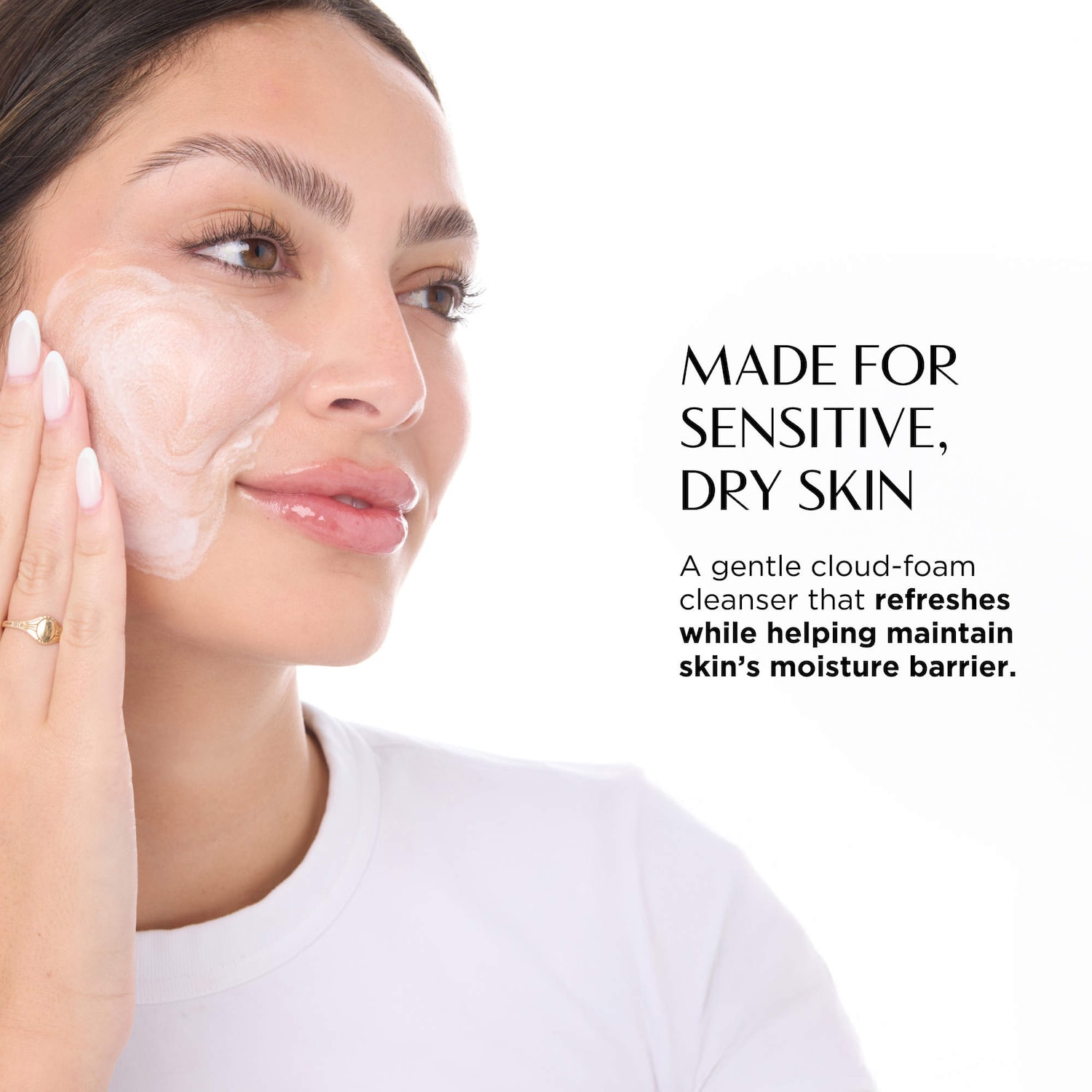 OLIVIAUMMA – Cloud Foam Brightening and Hydrating Face Cleanser with Rice Bran and Apricot Seed Powder