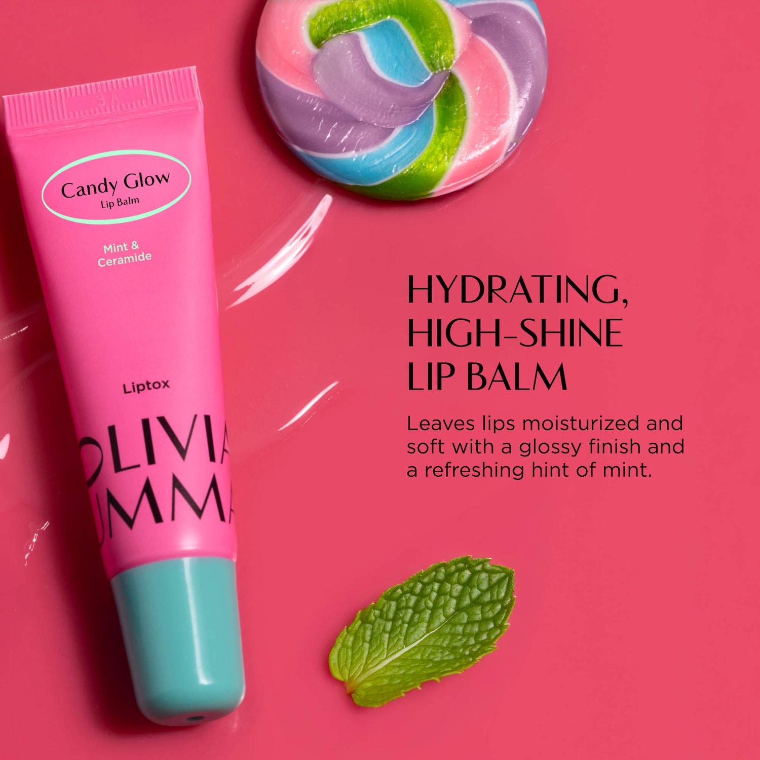 OLIVIAUMMA – Candy Glow Lip Balm Sheer Lip Tint with Ceramide