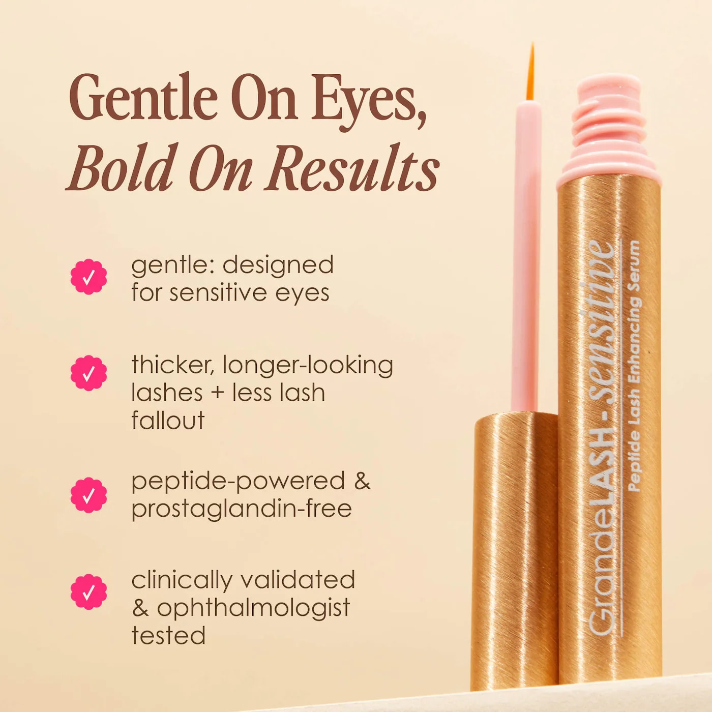 Grande Cosmetics - Mini GrandeLASH - Sensitive Peptide Lash Enhancing Serum - Image 2