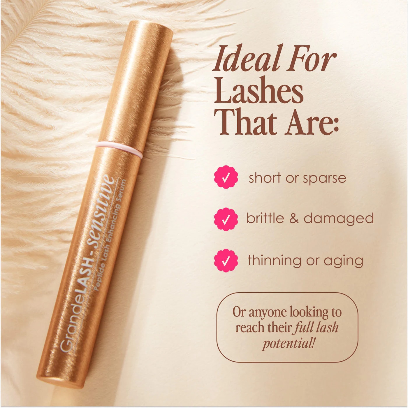 Grande Cosmetics - Mini GrandeLASH - Sensitive Peptide Lash Enhancing Serum - Image 5