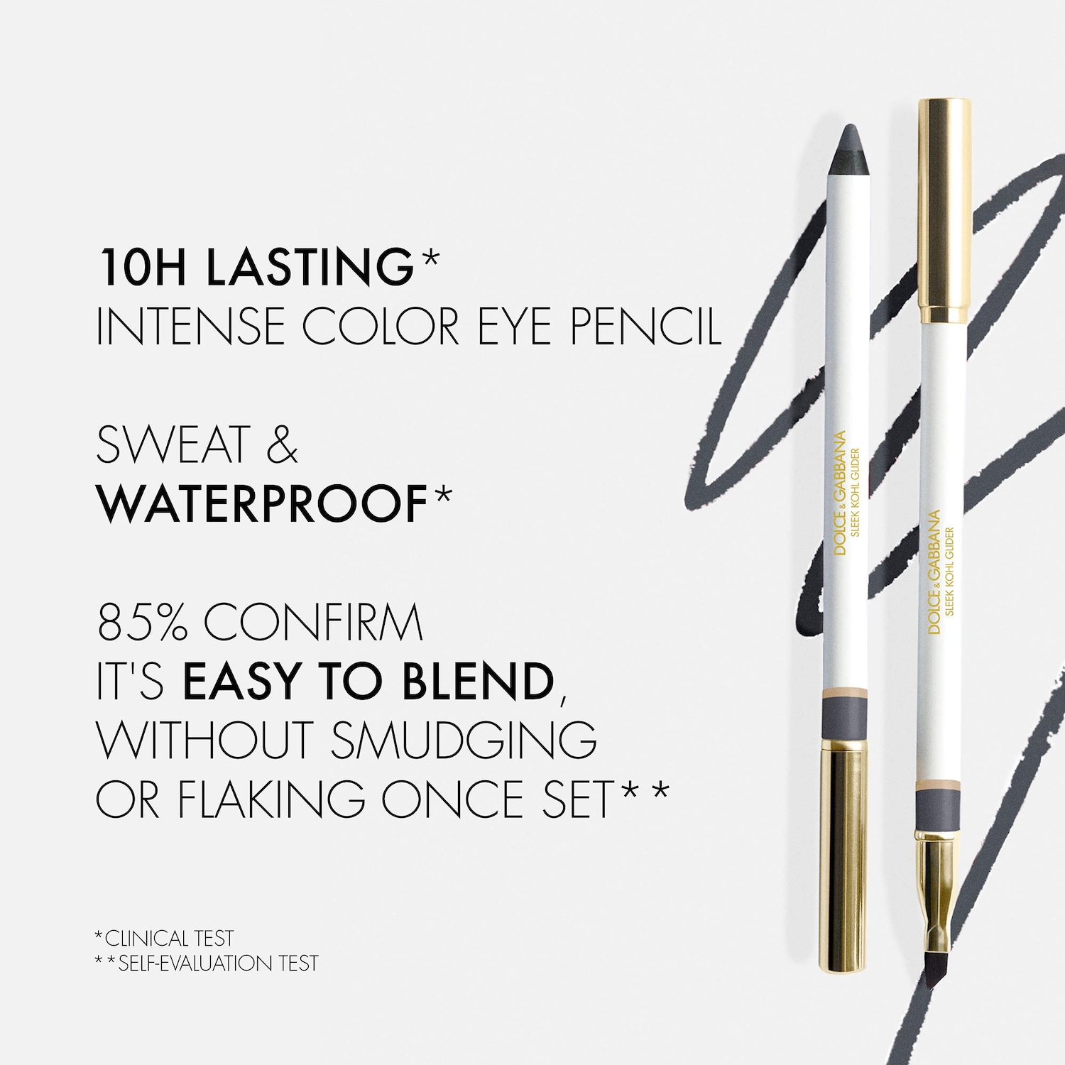 Dolce&Gabbana - Sleek Kohl Glider Waterproof & Smudge-Proof Longwear Eyeliner Pencil - Image 2